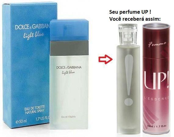 Perfume Feminino 50ml - UP! 14 - D&G Light Blue(*)